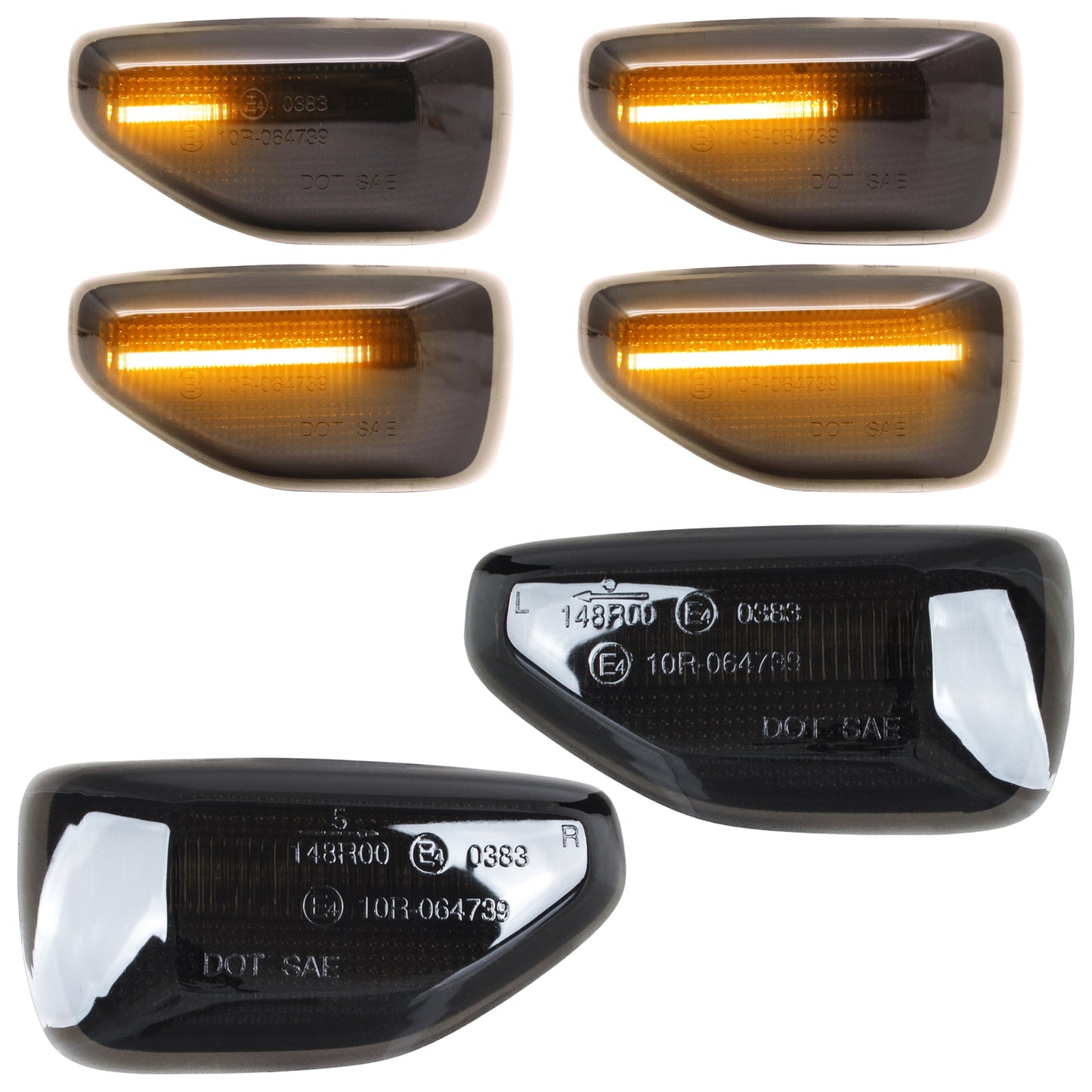 Dacia Duster II 2017- LED SMOKED DYNAMIC Side Indicators 2 pcs. Set