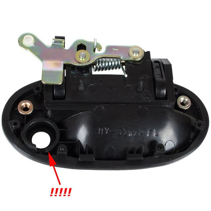 Hyundai Accent 94-00 klamka zewnętrzna przednia BEZ CYLINDERKA lewa