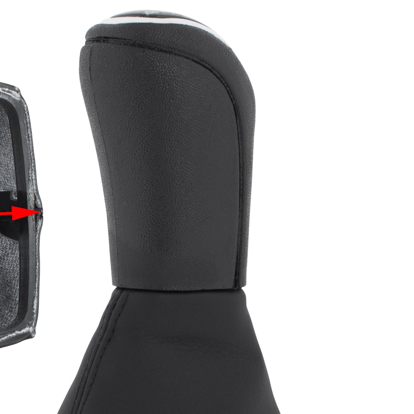 Audi A4 B8 07-15 Gear knob BLACK 6 SPEEDS + BLACK GAITER