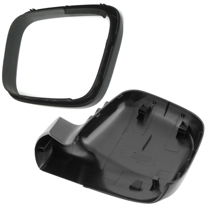 VW Caddy III 2004- external mirror housing + frame BLACK right 2 pcs. SET