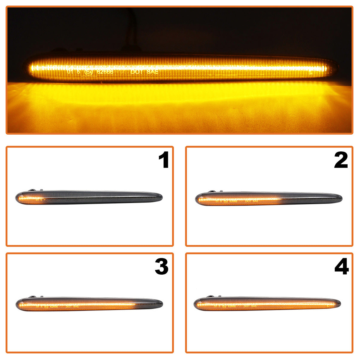 Alfa Romeo Giulietta 10-20 Side Indicator LED SMOKED DYNAMIC 2 pcs. SET