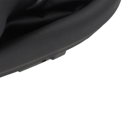Seat Leon II 05-13 BLACK ECO-LEATHER gear knob + gaiter with frame 5-SPEED