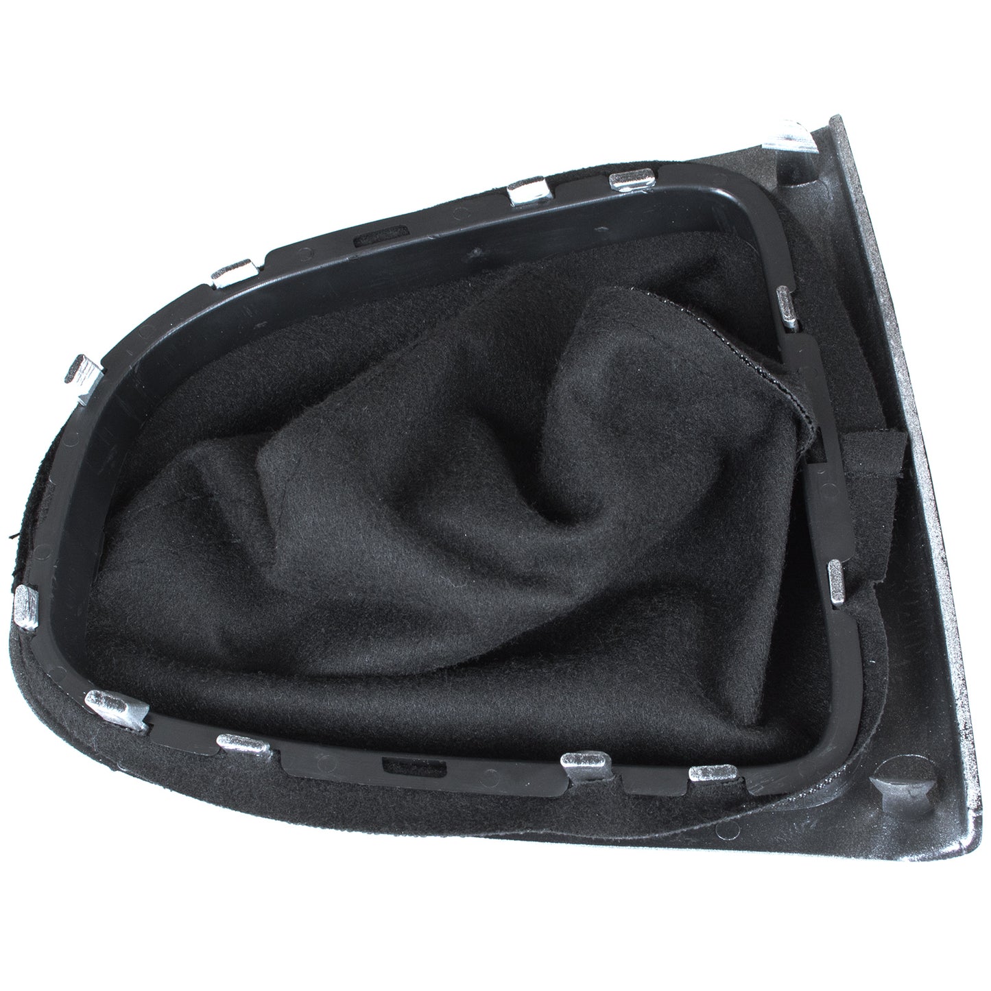 Renault Clio IV 12-20 gearstick gaiter BLACK + SILVER frame