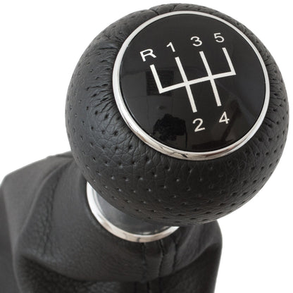Audi A3 I 8L 96-03 gear knob BLACK 5-SPEED + BLACK GAITER