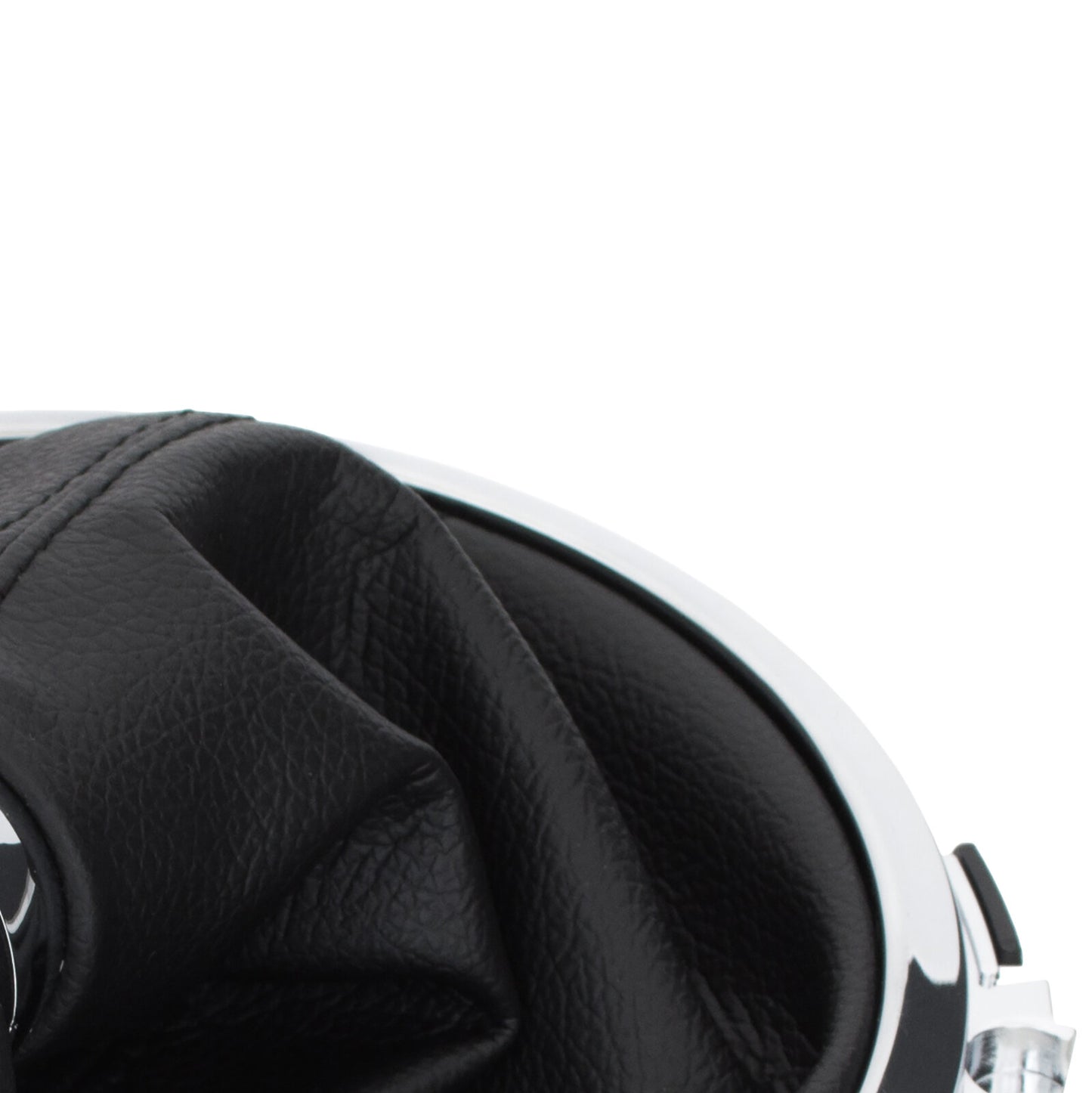 Audi TT 8J 06-14 BLACK / CHROME gear knob + BLACK GAITER WITH CHROME FRAME 6 SPEED