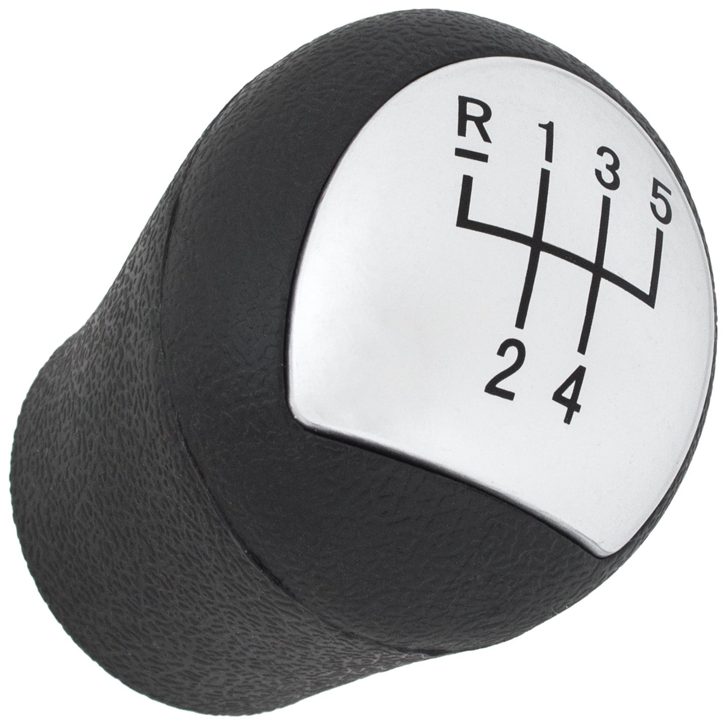 Renault Clio II 01-08 gear knob SILVER, BLACK DIAGRAM