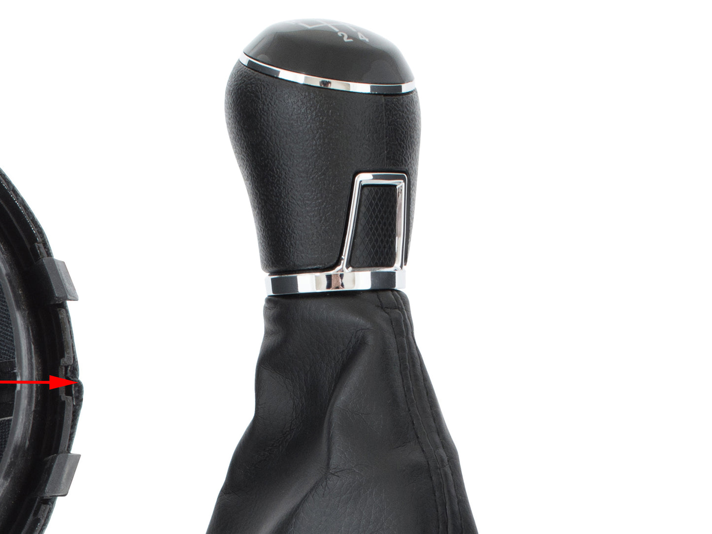 VW Caddy III FL 10-15 gear knob + GAITER 5 SPEEDS