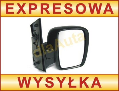 Fiat Scudo II 07-16 manual exterior mirror BLACK right