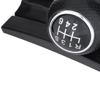 Seat Ibiza III 02-09 gear knob BLACK + gaiter with frame 6 SPEEDS