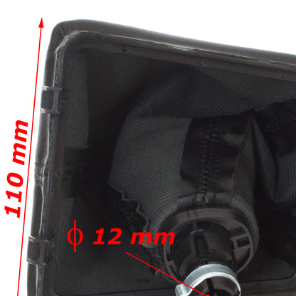 Skoda Octavia III 2012- gear knob + gaiter with frame ECO-LEATHER 5-SPEED