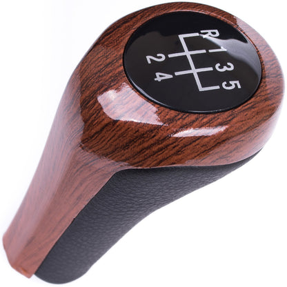 BMW E30 E32 E34 E36 E39 E46 E60 E61 E62 E63 E81 E82 E85 E87 E88 E90 E91 E92 X1 X3 X5 WOOD 5-SPEED gear knob