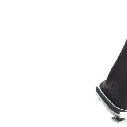 VW Golf IV 97-03 gear knob BLACK + gaiter with chrome frame 6 GEARS 12MM HOLE