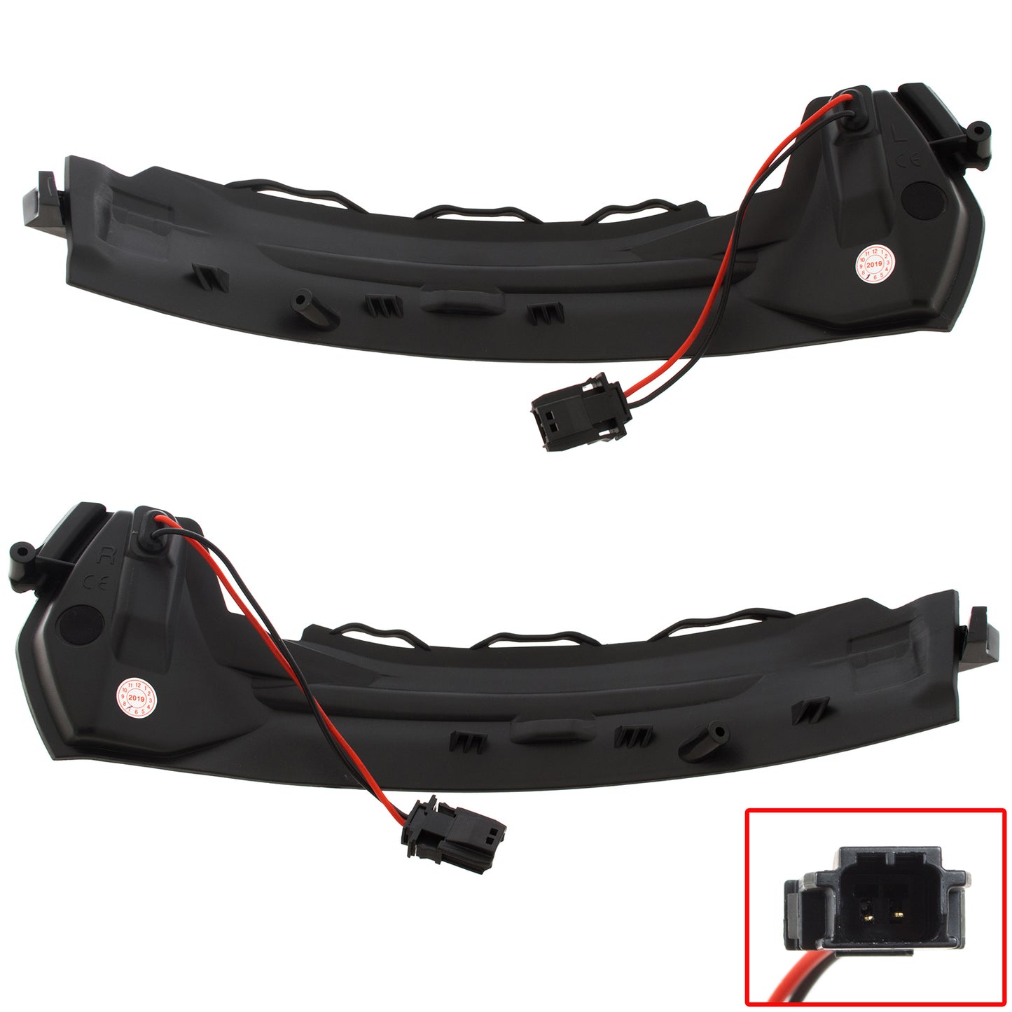 Audi A3 8V 13-20 mirror turn signal indicators left + right SMOKED DYNAMIC LED 2 pcs SET