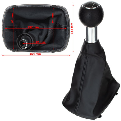 Audi A6 C6 04-11 BLACK gear knob + BLACK gaiter