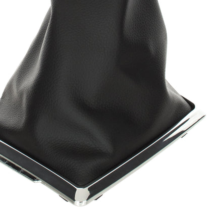 Ford Focus Mk2 04-11 gear knob BLACK + gaiter with chrome frame 5 SPEEDS