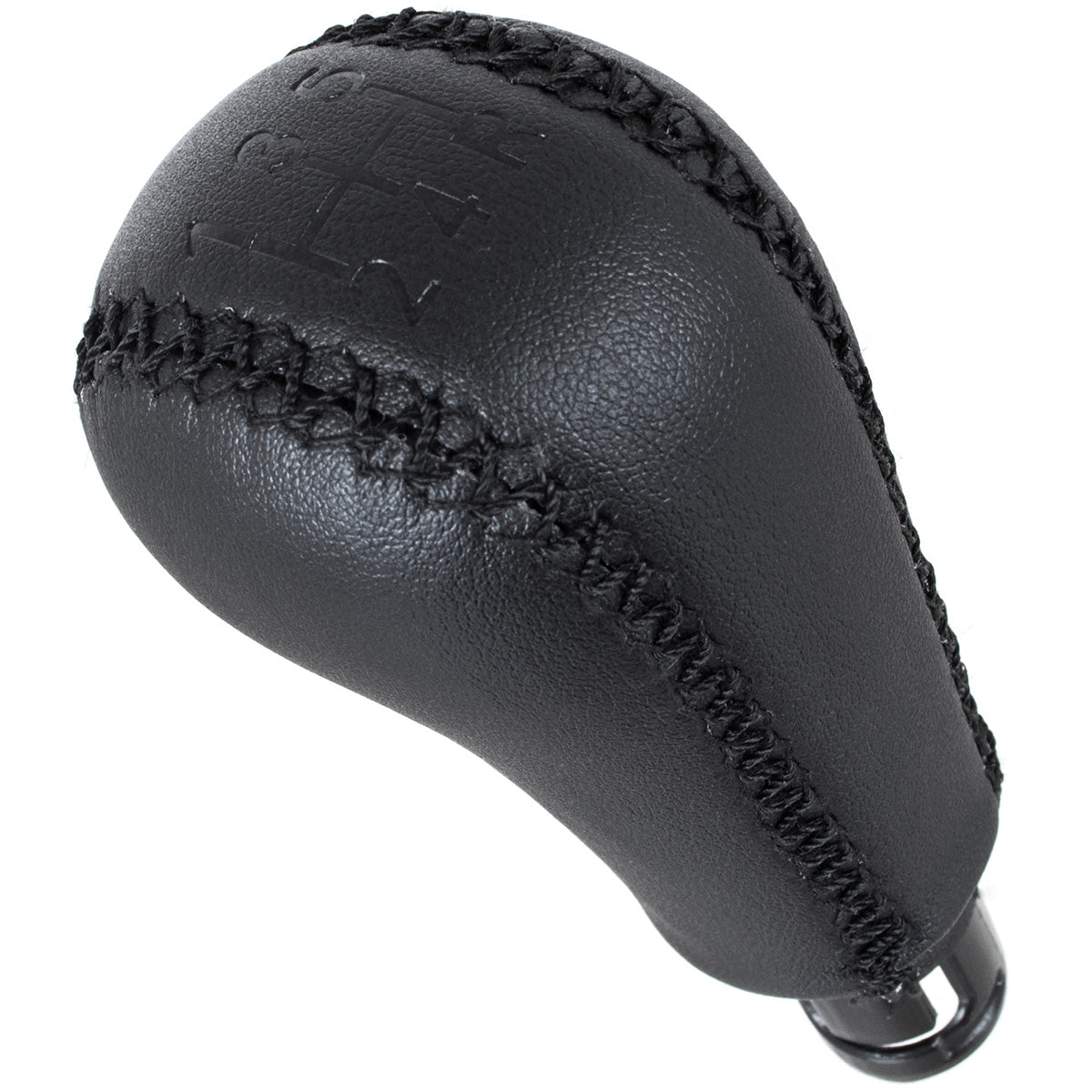 Volvo S60 01-09 Gear knob BLACK ECO-LEATHER 5-SPEED