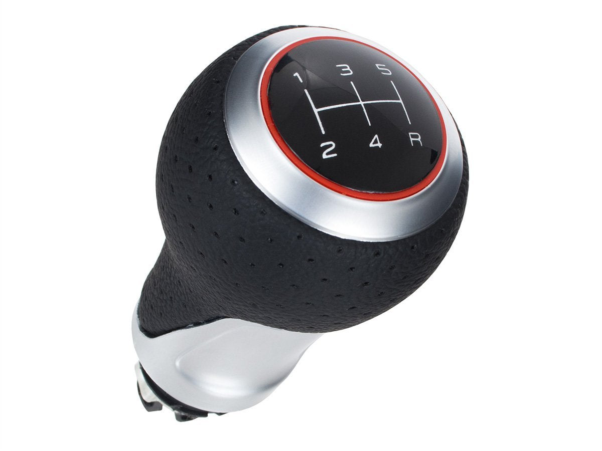 Audi A4 B6 00-04 Gear knob S-LINE BLACK + SILVER 5 SPEED (R at the bottom)