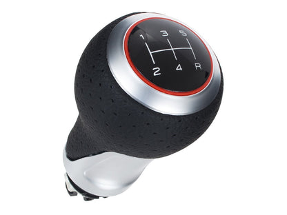 Audi A4 B6 00-04 Gear knob S-LINE BLACK + SILVER 5 SPEED (R at the bottom)