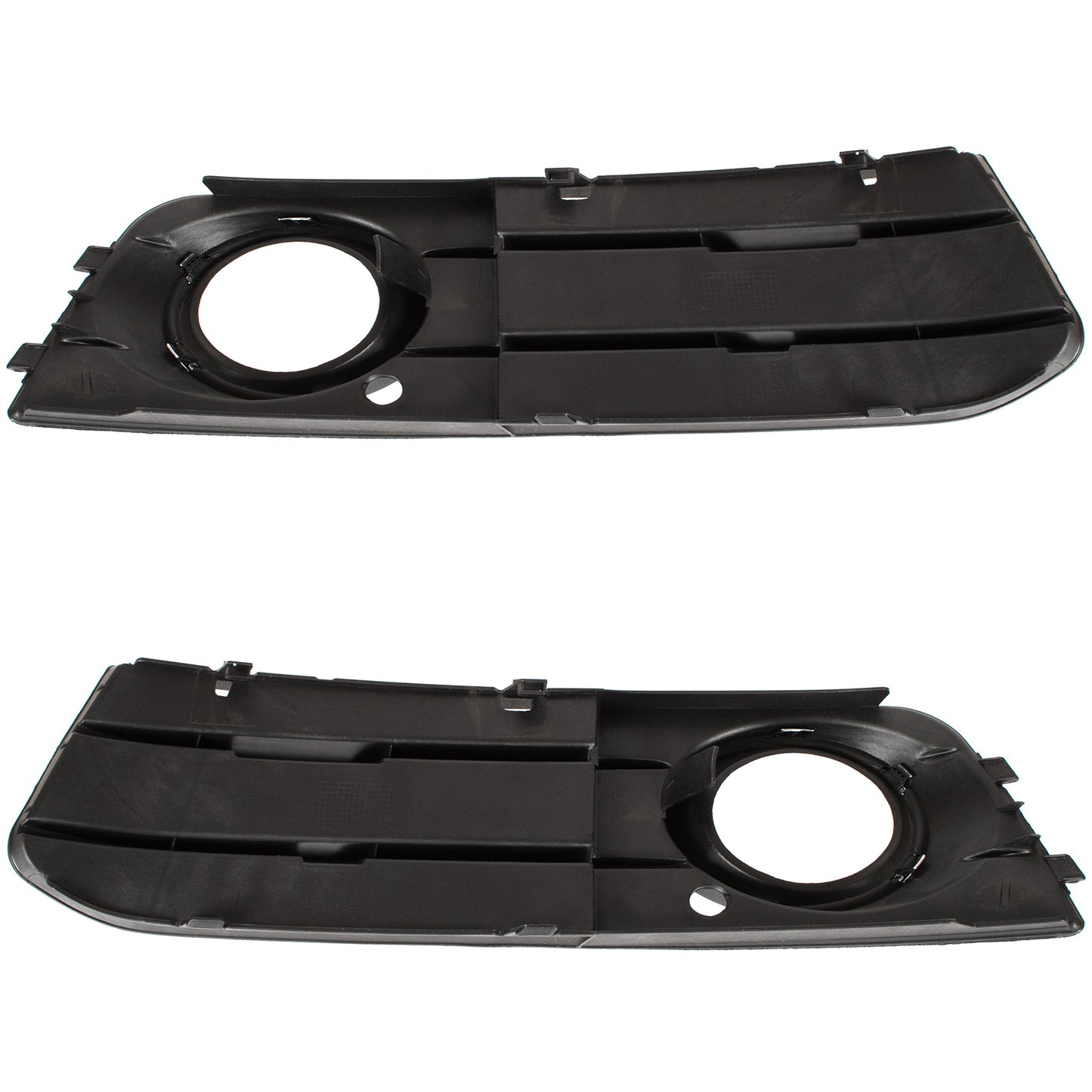 Audi A4 B8 07-11 WITH FOG LIGHTS bumper grille 2 BARS CHROME FRAME left + right 2 pcs. SET