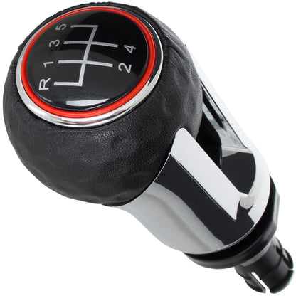 Audi Skoda VW BLACK + CHROME gear knob 5 GEARS GTI DESIGN