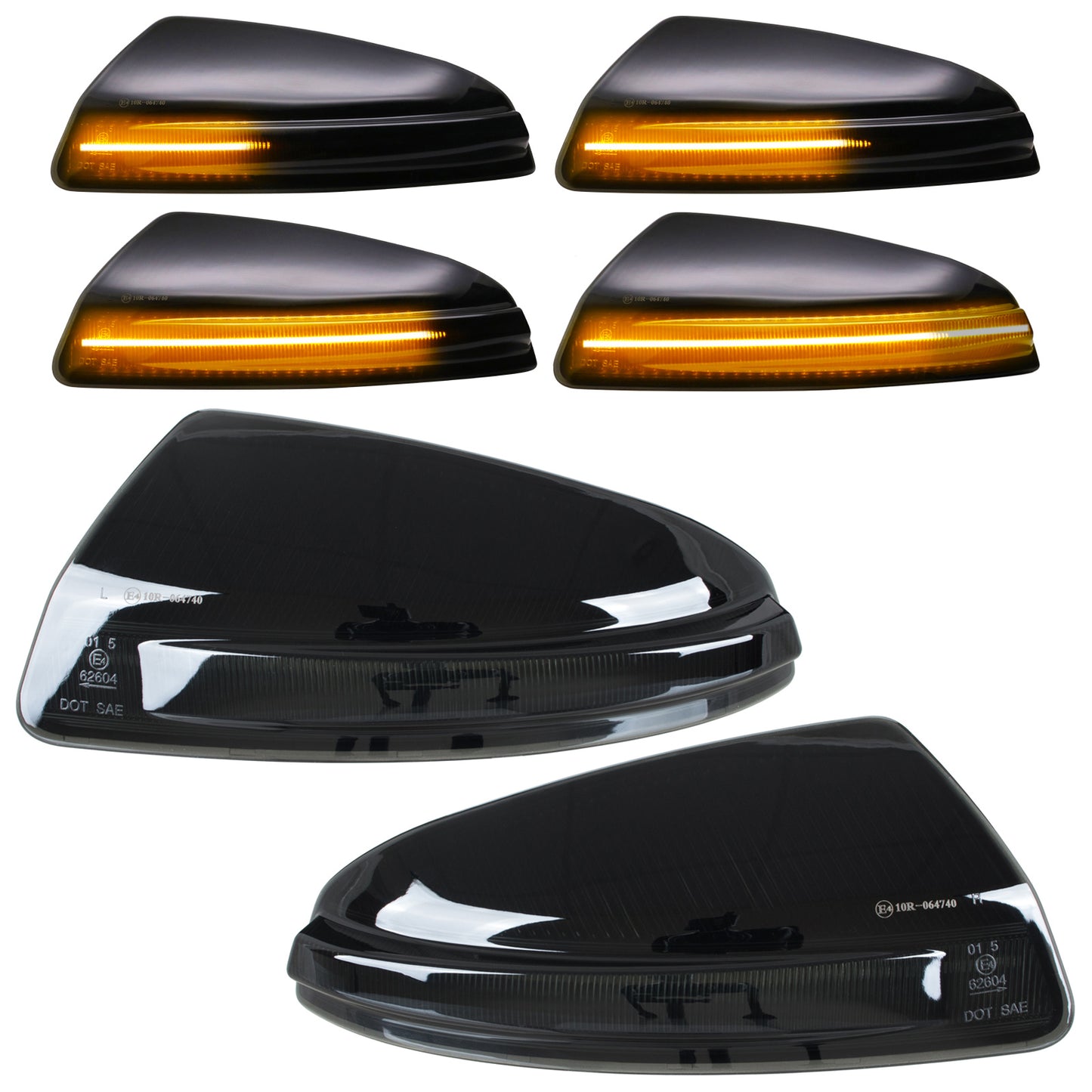 Mercedes Vito W639 03-10 left + right SMOKED DYNAMIC LED mirror indicator 2 pcs SET