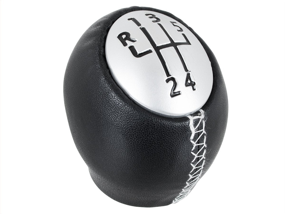 Renault Espace IV Gear Knob 5 SPEED BLACK LEATHER + SILVER