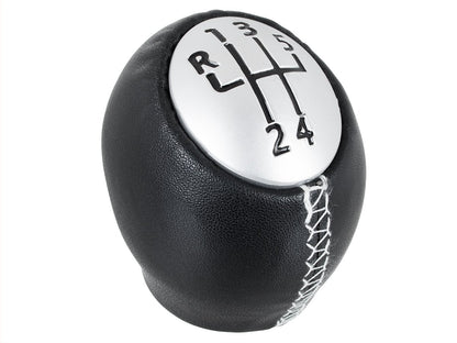 Renault Espace IV Gear Knob 5 SPEED BLACK LEATHER + SILVER