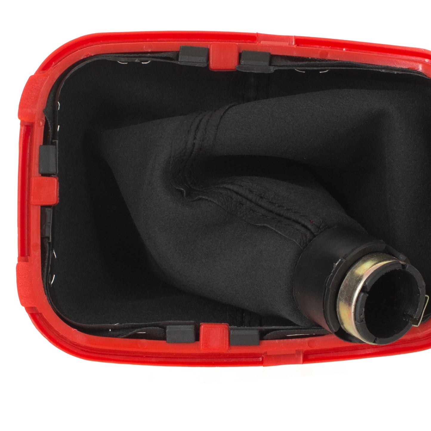 VW Golf IV 97-06 gear knob + GAITER WITH RED FRAME 5 GEARS 23 MM
