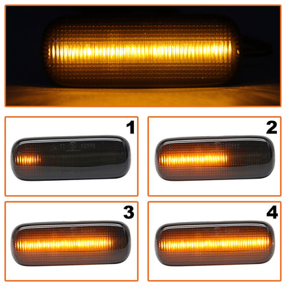 Citroen C4 I 04-11 LED dynamic smoked side indicator lights 2 pcs set