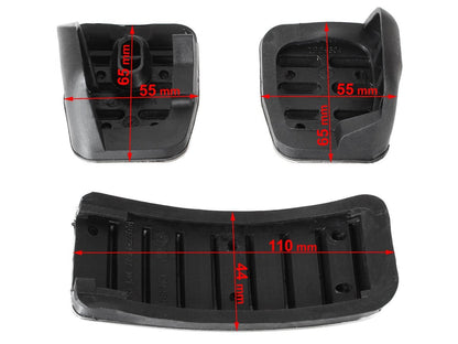 VW Bora Fox Golf III IV Lupo New Beetle Polo ALU pedal pads 3 pcs. SET