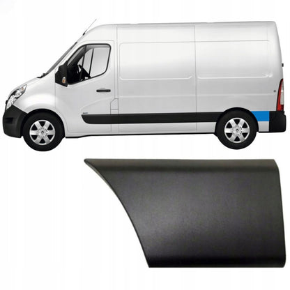 Renault Master III 2010- L2 version side molding BEHIND the rear wheel WITHOUT HOLE left