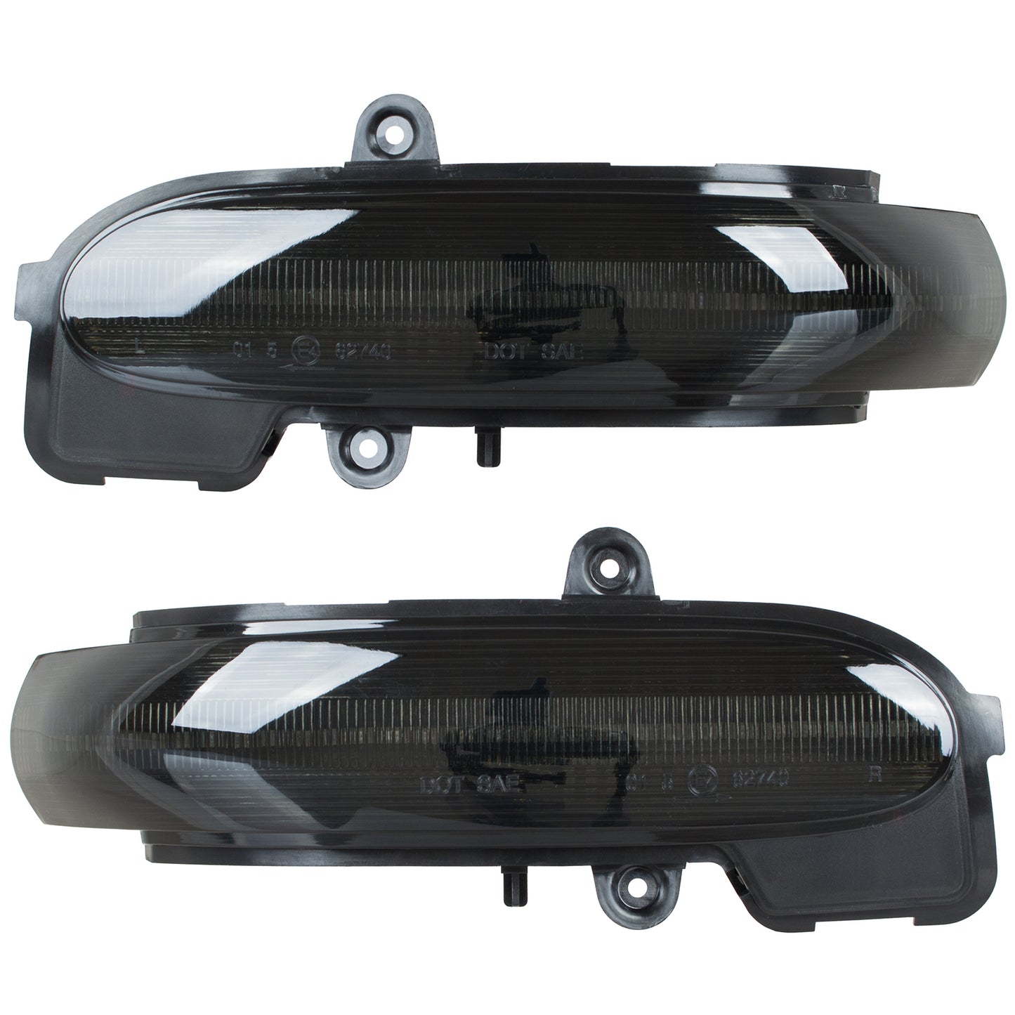 Mercedes CL203 S203 W203 C-Class 01-07 left + right SMOKED DYNAMIC LED mirror indicator 2 pcs. SET
