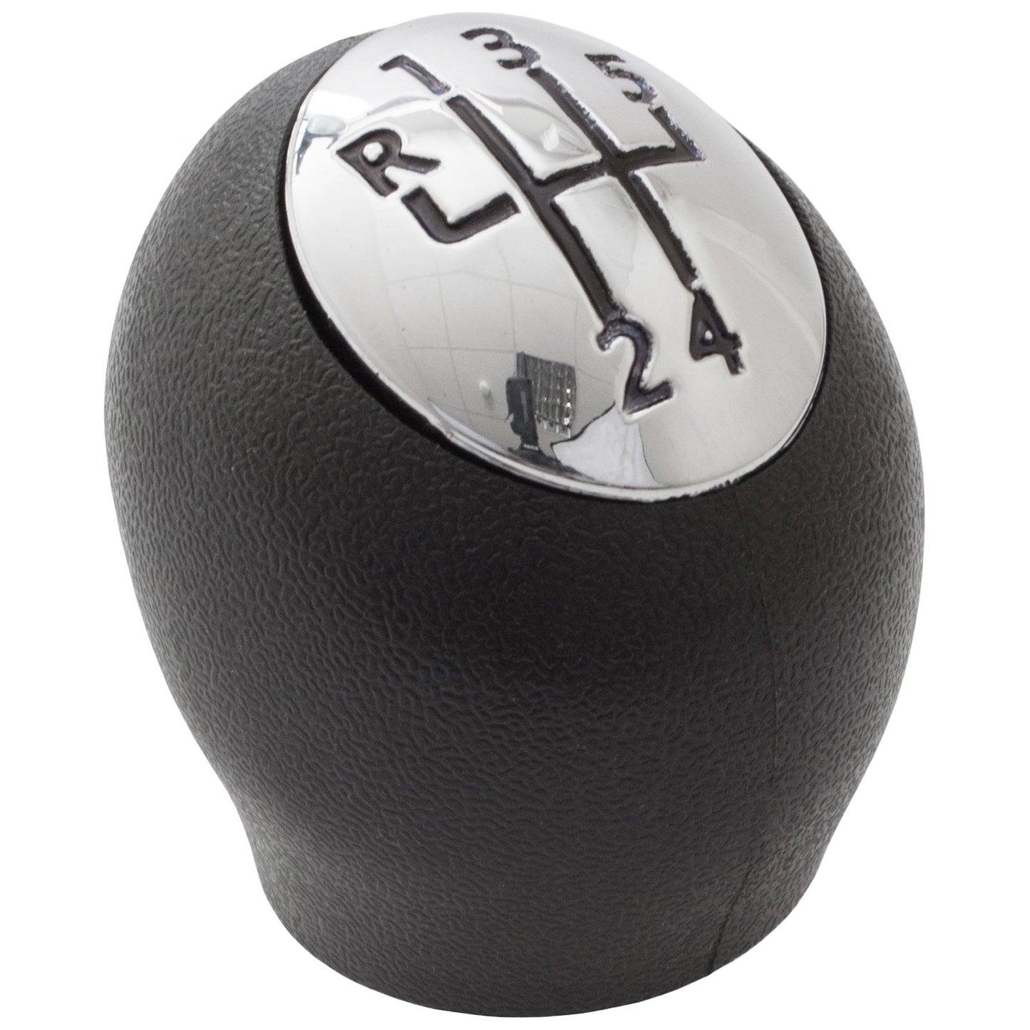 Renault Clio III 05-09 gear knob 5 GEARS BLACK + CHROME