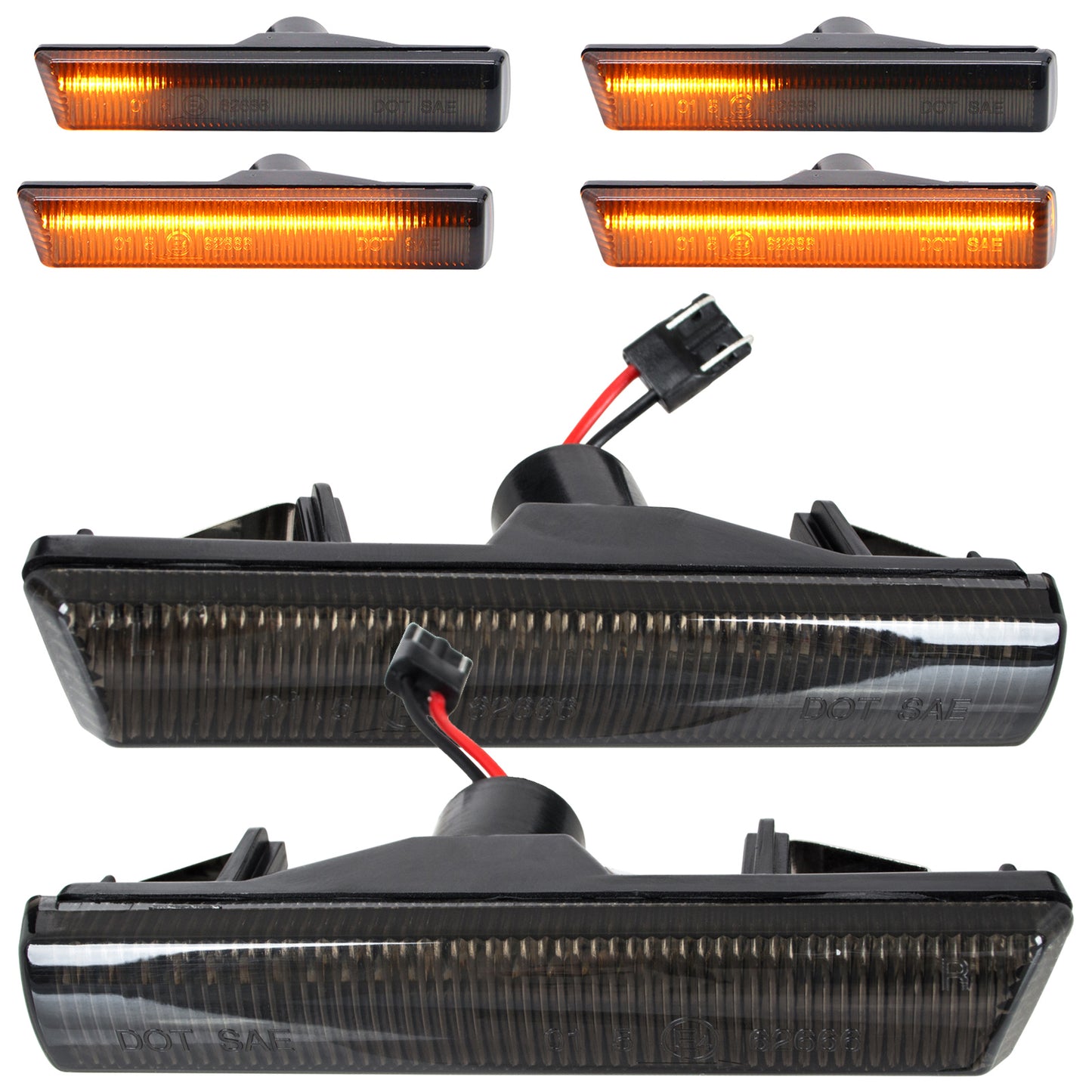 BMW 7 E38 94-01 Side LED Turn Signal SMOKED DYNAMIC 2 pcs. Set