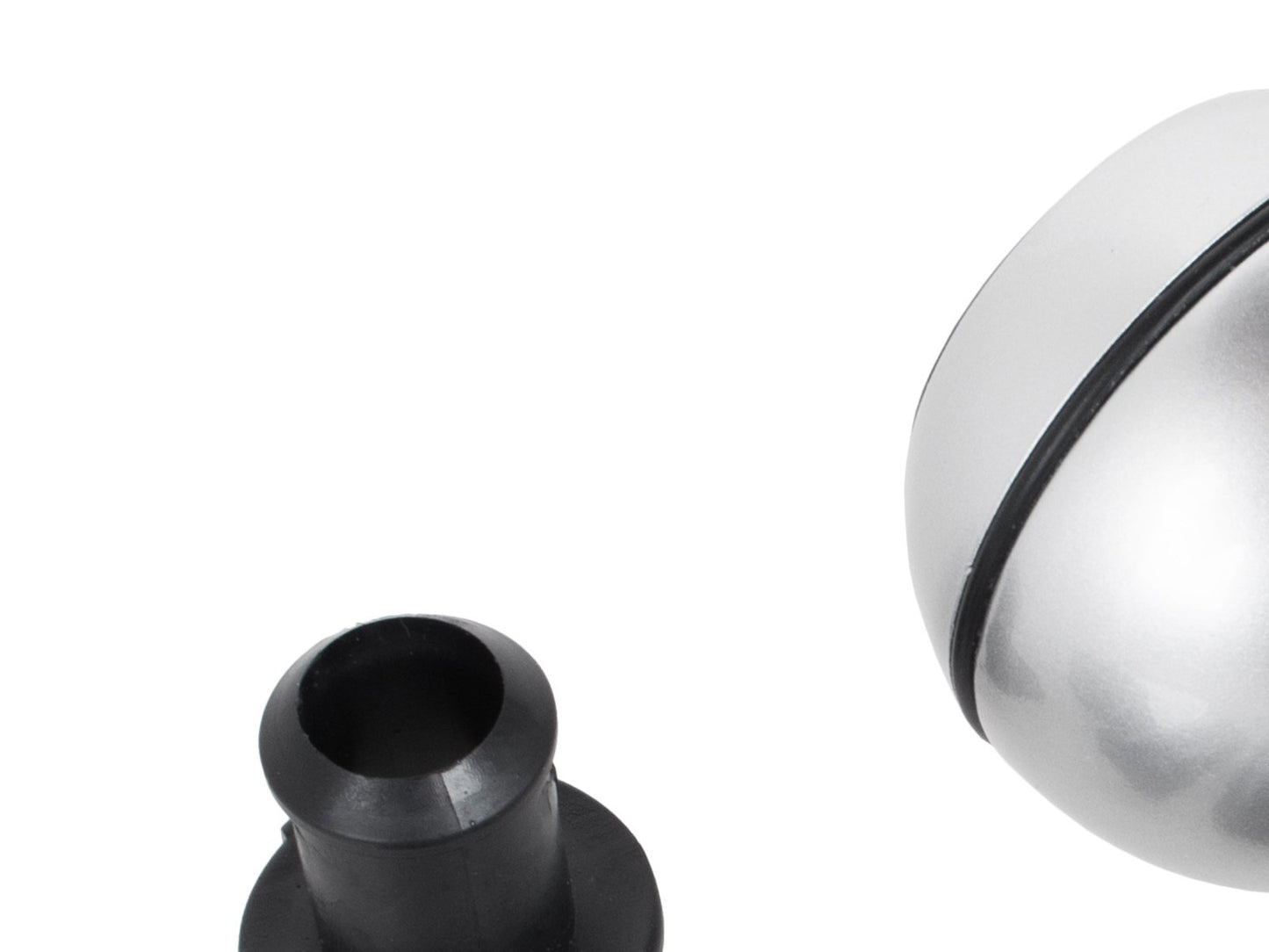 BMW E39 E46 E53 E60 E61 E81 E82 E83 E85 E87 E90 E91 E92 E93 Gear knob SILVER+CHROME 5 SPEEDS