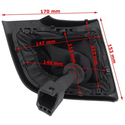 Fiat Ducato 2006- gear lever gaiter BLACK + frame BLACK