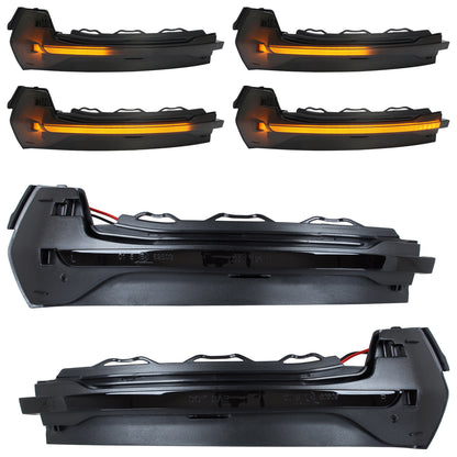 Audi A3 8V 13-20 mirror turn signal indicators left + right SMOKED DYNAMIC LED 2 pcs SET