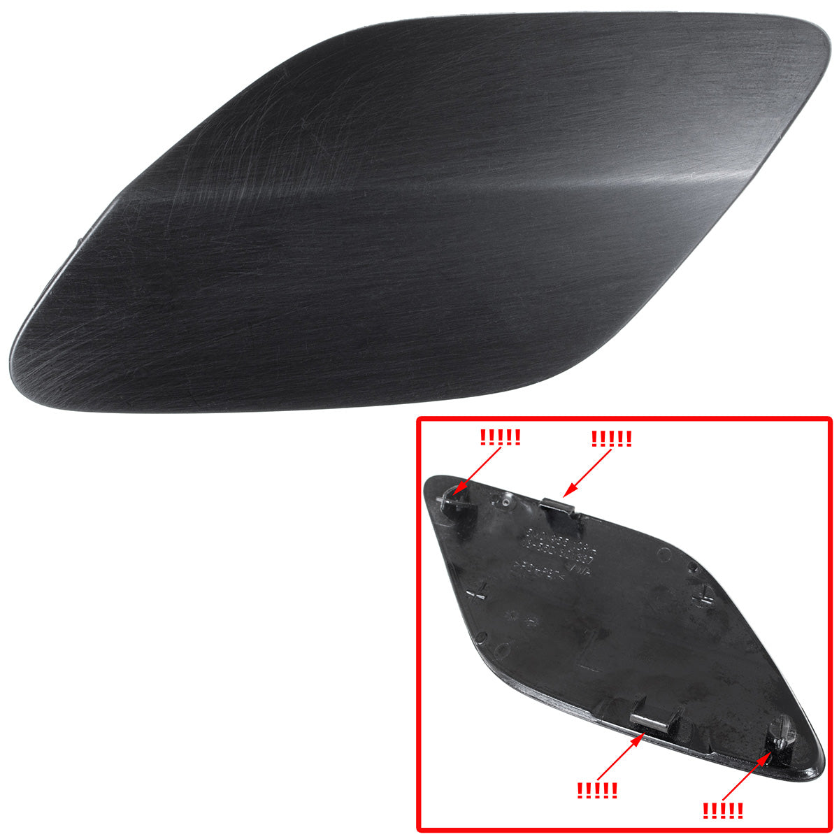 VW Golf PLUS 09-14 headlight washer cover BLACK left