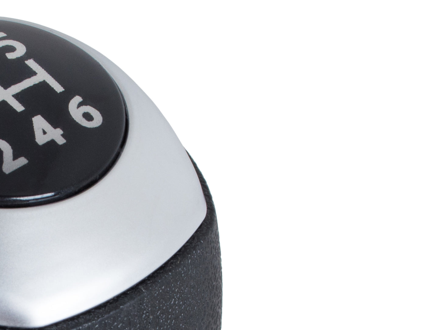 Hyundai i20 07-12 gear knob BLACK + SILVER 6 SPEED