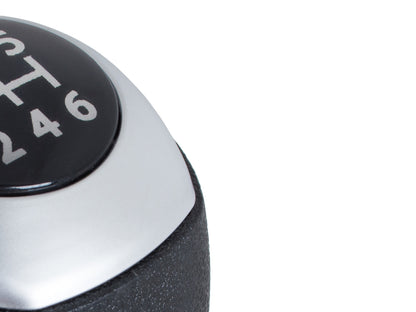 Hyundai i20 07-12 gear knob BLACK + SILVER 6 SPEED