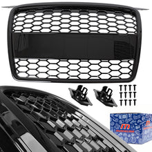 AUDI A3 8P 04-08 Atrapa między reflektory (grill) RS LOOK PLASTER MIODU BLACK