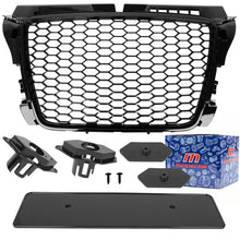 AUDI A3 8P 08-12 FACELIFT Atrapa między reflektory (grill) RS LOOK PLASTER MIODU BLACK