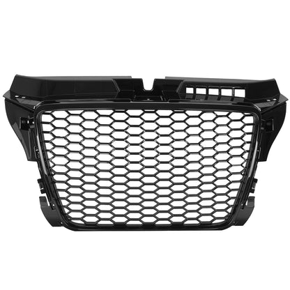 AUDI A3 8P 08-12 FACELIFT Atrapa między reflektory (grill) RS LOOK PLASTER MIODU BLACK