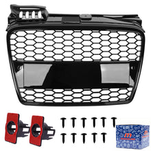 AUDI A4 B7 04-08 Atrapa między reflektory (grill) RS LOOK PLASTER MIODU BLACK