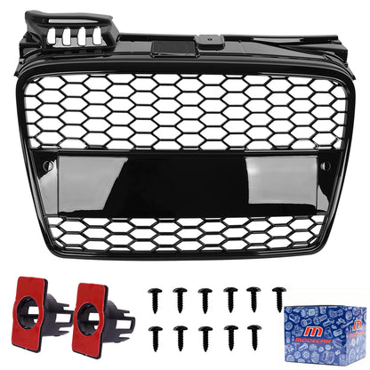 AUDI A4 B7 04-08 Atrapa między reflektory (grill) RS LOOK PLASTER MIODU BLACK
