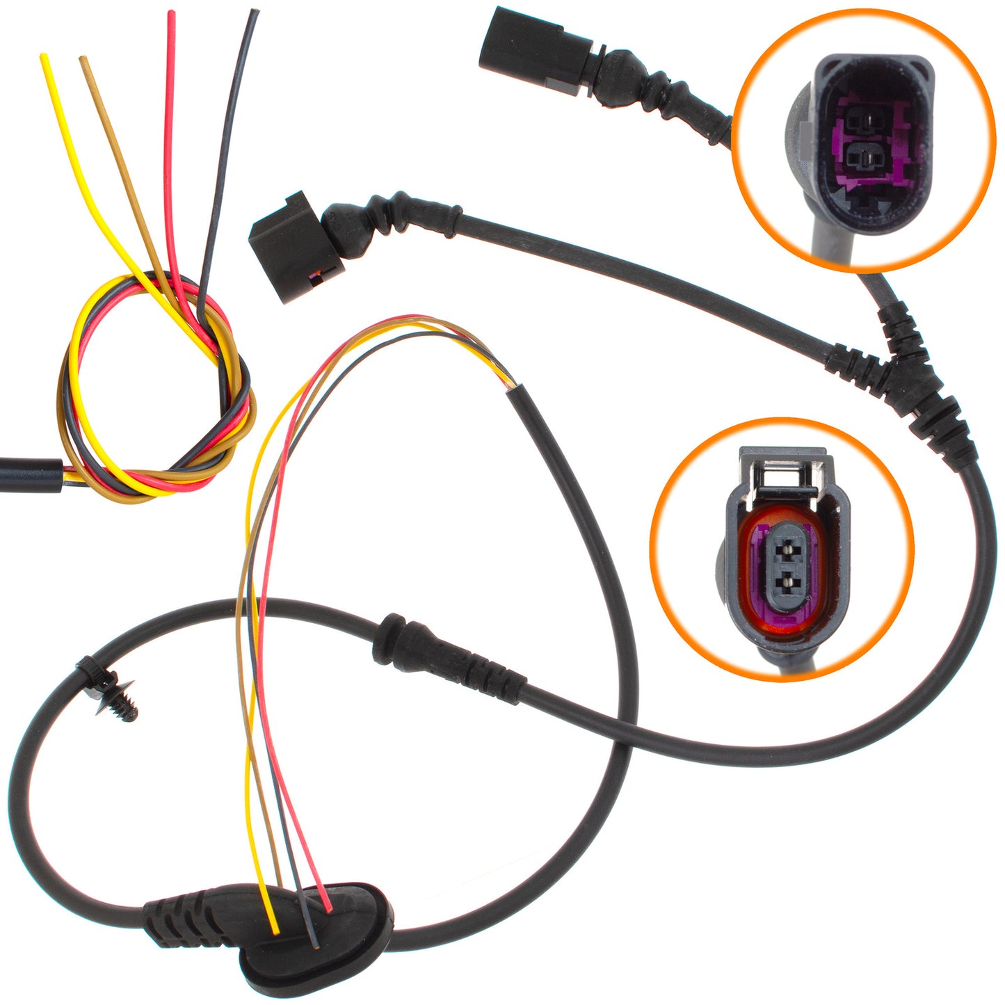 Audi A3 8P Seat Altea XL Leon Skoda Octavia II Superb II Yeti VW Caddy III Golf V VI Jetta III Touran ABS Sensor Brake Pad Harness