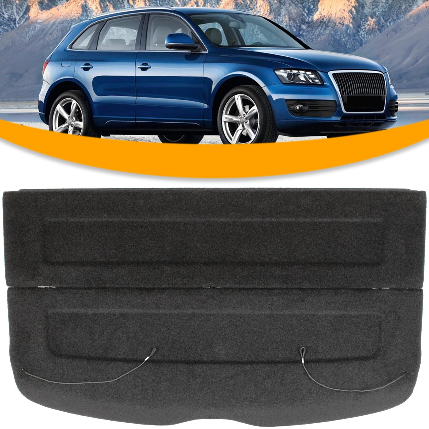 Audi Q5 8R 08-17 Półka bagażnika CZARNA