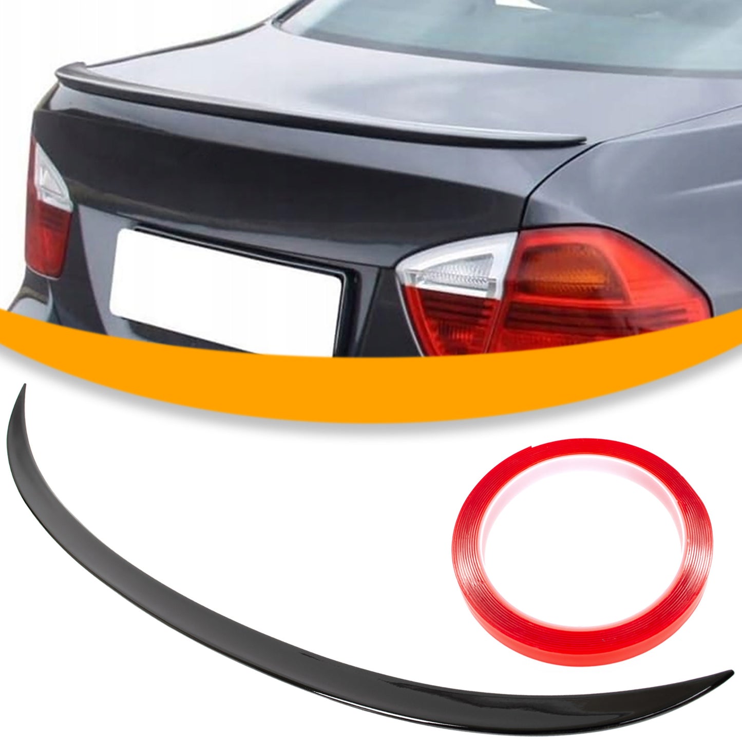 BMW 3 E90 SPOILER LOTKA TYŁ SPOJLER KLAPY BAGAŻNIKA M3 DOKŁADKA M