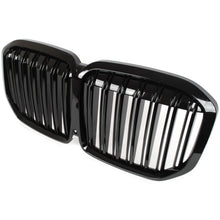 BMW X7 G07 19-21 atrapa między reflektory (nerki) BLACK GLOSSY DOUBLE BAR