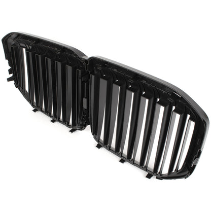 BMW X7 G07 19-21 atrapa między reflektory (nerki) BLACK GLOSSY DOUBLE BAR